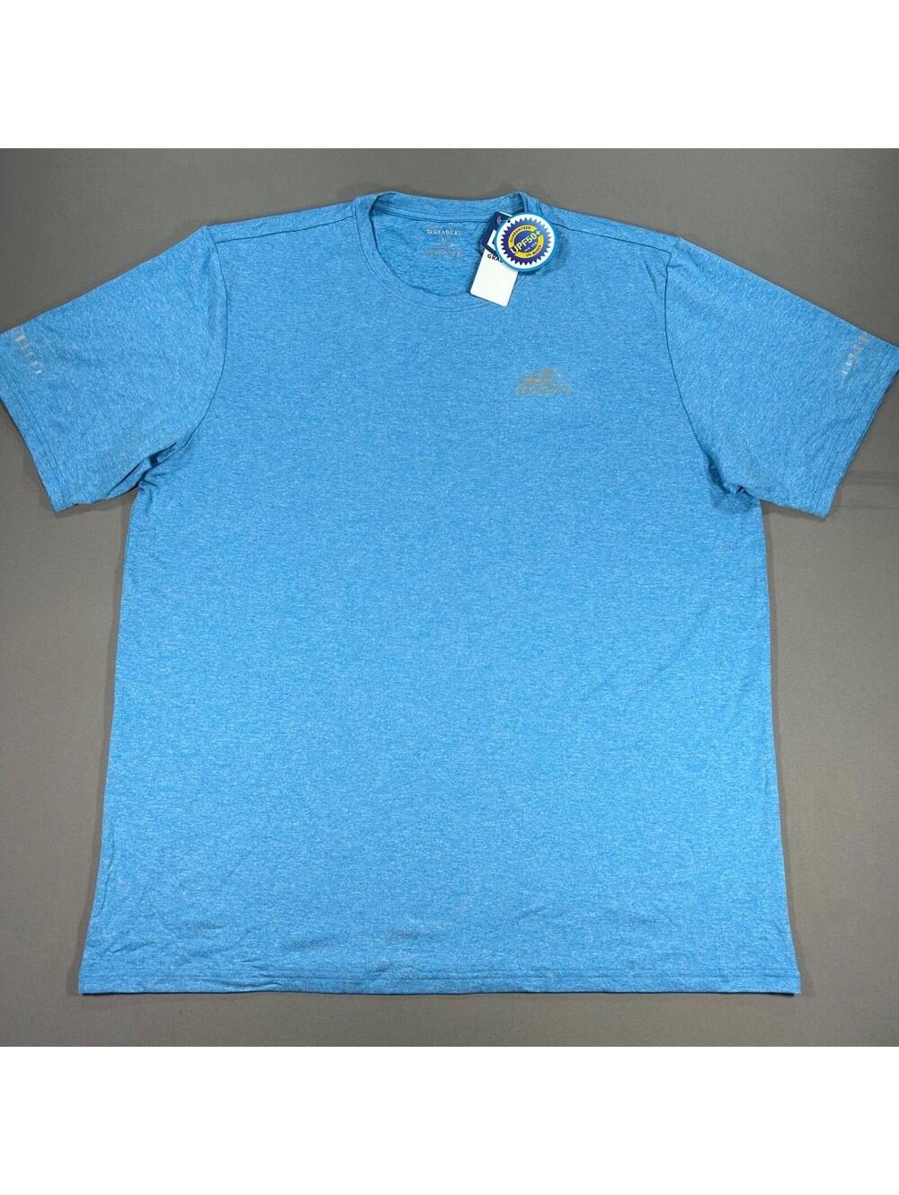 Gradual Blue Short Sleeve Crew Neck Athletic UPF 50+ T-Shirt XL NEW